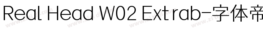 Real Head W02 Extrab字体转换